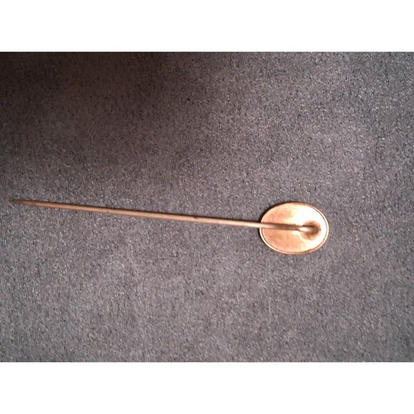 Vintage Goldstone Oval Stick Pin - Picture 3 of 3